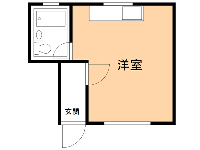 函館市深堀町のアパートの間取り