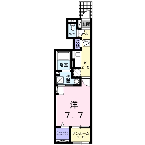 Ｌｕｃｅ　伴中央の間取り