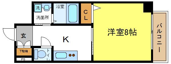 プランドール南巽の間取り