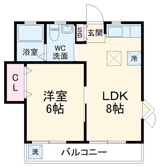 千葉県浦安市北栄２（アパート）の賃貸物件の間取り