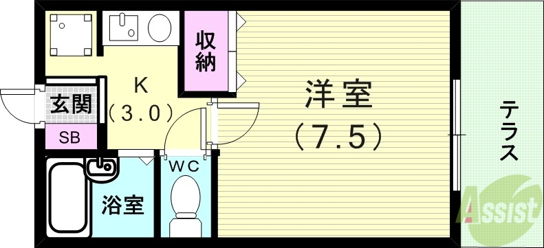 ジュネスフォーションの間取り