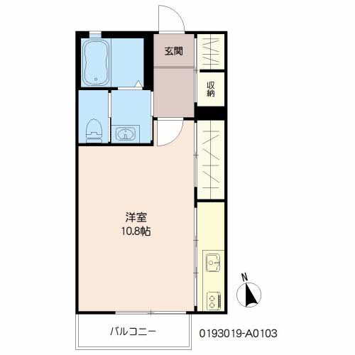 鹿児島市坂之上のアパートの間取り