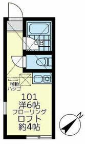 神奈川県川崎市川崎区四谷上町（アパート）の賃貸物件の間取り