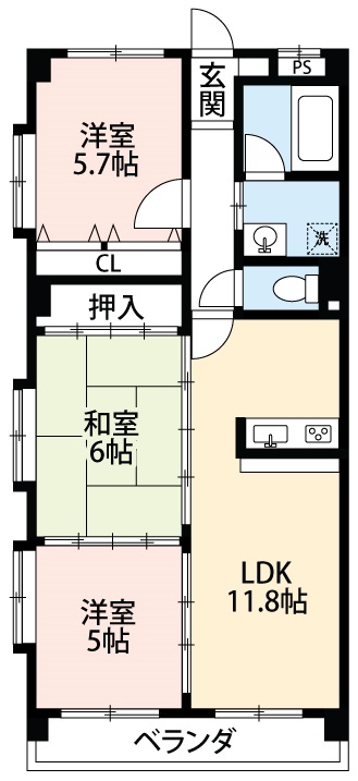 Ｓｕｎ　Ｂｅａｕｔｉｆｕｌ　岡崎の間取り