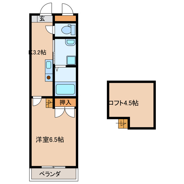 コーポヘルメスの間取り