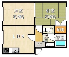 明光ハイムの間取り