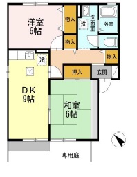 サンライズ勝間田II　B棟の間取り