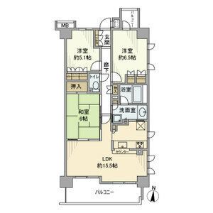 グレーシアハイム海老名の間取り