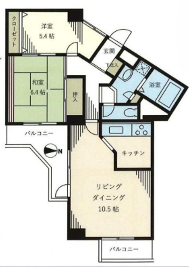 ディアハイム北品川の間取り