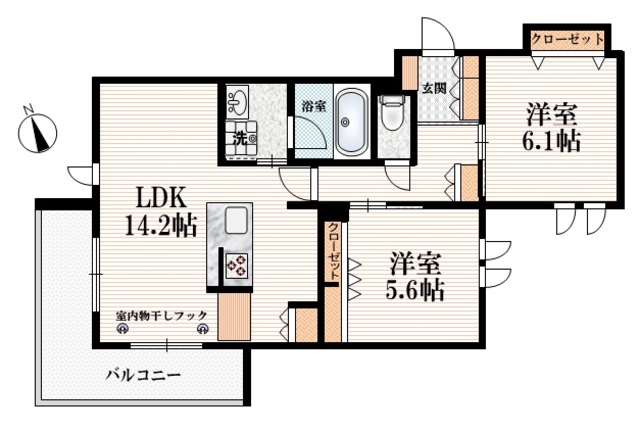 クレールロジュマンの間取り