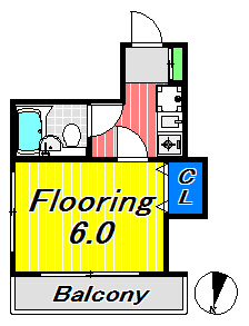 渋谷区本町のマンションの間取り