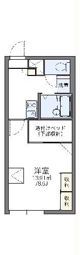 レオパレスパルシティ本町２２の間取り