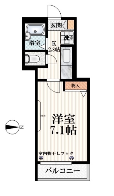 練馬区小竹町のマンションの間取り