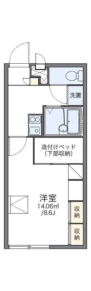 レオパレス南田園第２の間取り