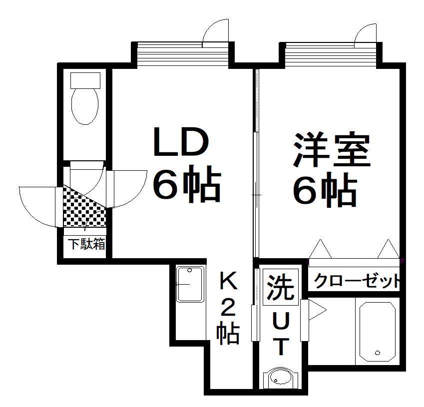 ノースリバー１番館の間取り