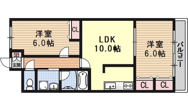 Uresidence二条城の間取り