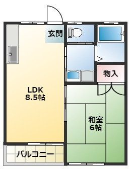 ＭＰ館　蒼い月の間取り