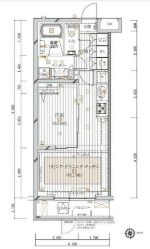 大田区中馬込のマンションの間取り