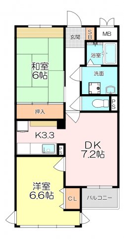 ドムール稲野の間取り