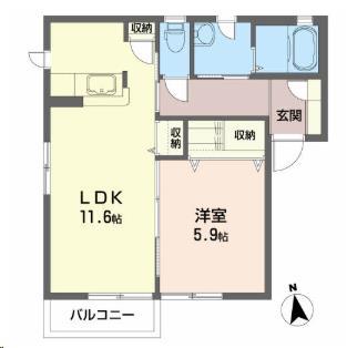 グリーンヒルズ荒巻Ａの間取り