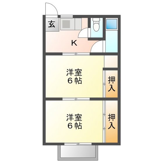 ピアース三ツ谷町の間取り