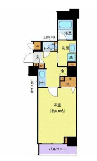 ディアレイシャス市谷薬王寺の間取り