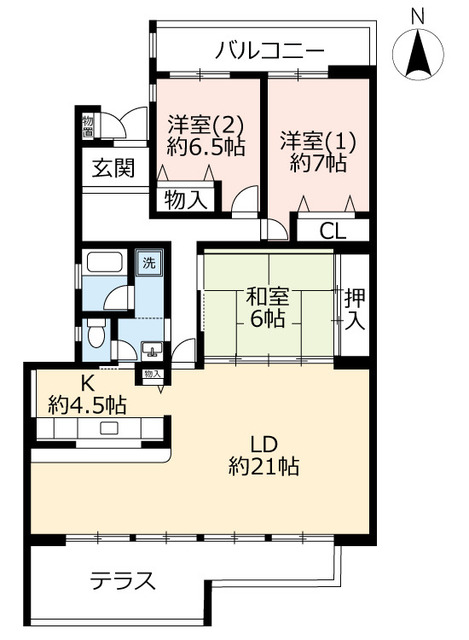 ＵＲ高の原駅西の間取り