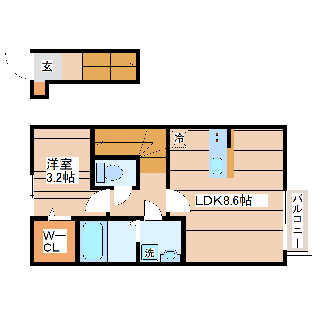 プログレス名取Iの間取り