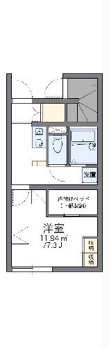 レオパレスアークスペランザの間取り