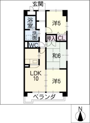 エポック篭山の間取り