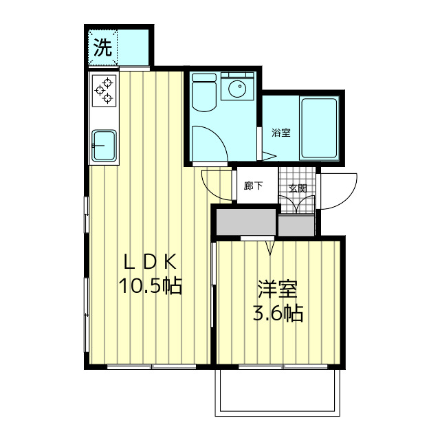 Ｍメゾン　北棟の間取り