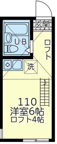 横浜市港北区小机町のアパートの間取り