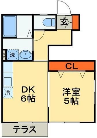 船橋市七林町のアパートの間取り