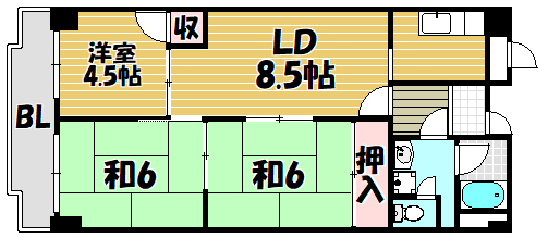 Auburn石切の間取り