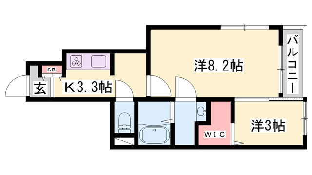 チェルシーの間取り