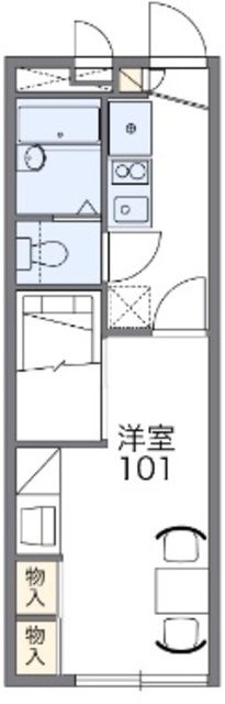 越谷市大字大林のアパートの間取り