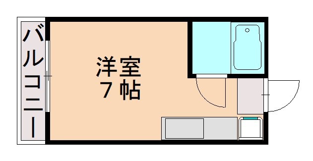 宗像市石丸のアパートの間取り