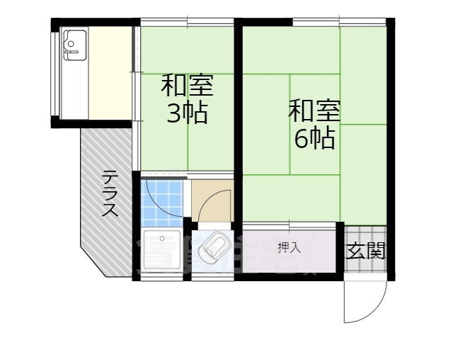 池沢文化住宅の間取り