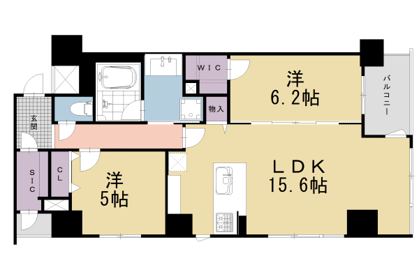 【ＳＴＡＮＤＺ河原町五条の間取り】