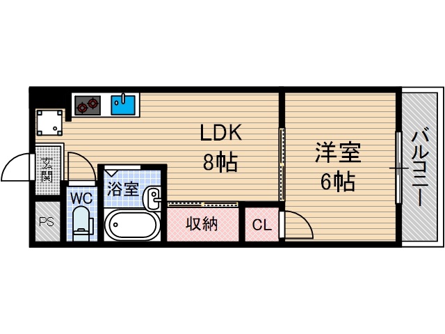 山崎第６マンションの間取り