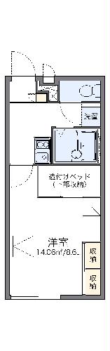 レオパレスシャルマン諫早の間取り