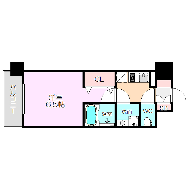 レジュールアッシュ淡路駅前の間取り