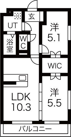 リーベンRの間取り