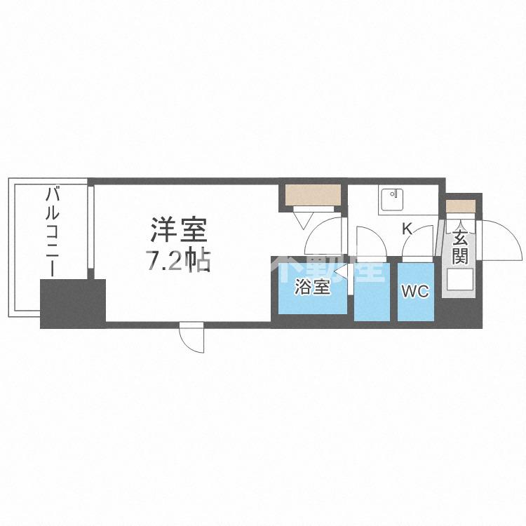 【フォーリアライズ城東ファインの間取り】