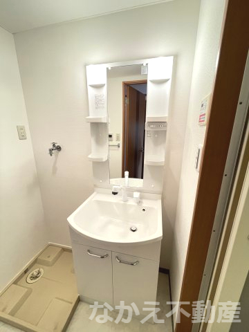 洗面設備　使いやすい洗面所です