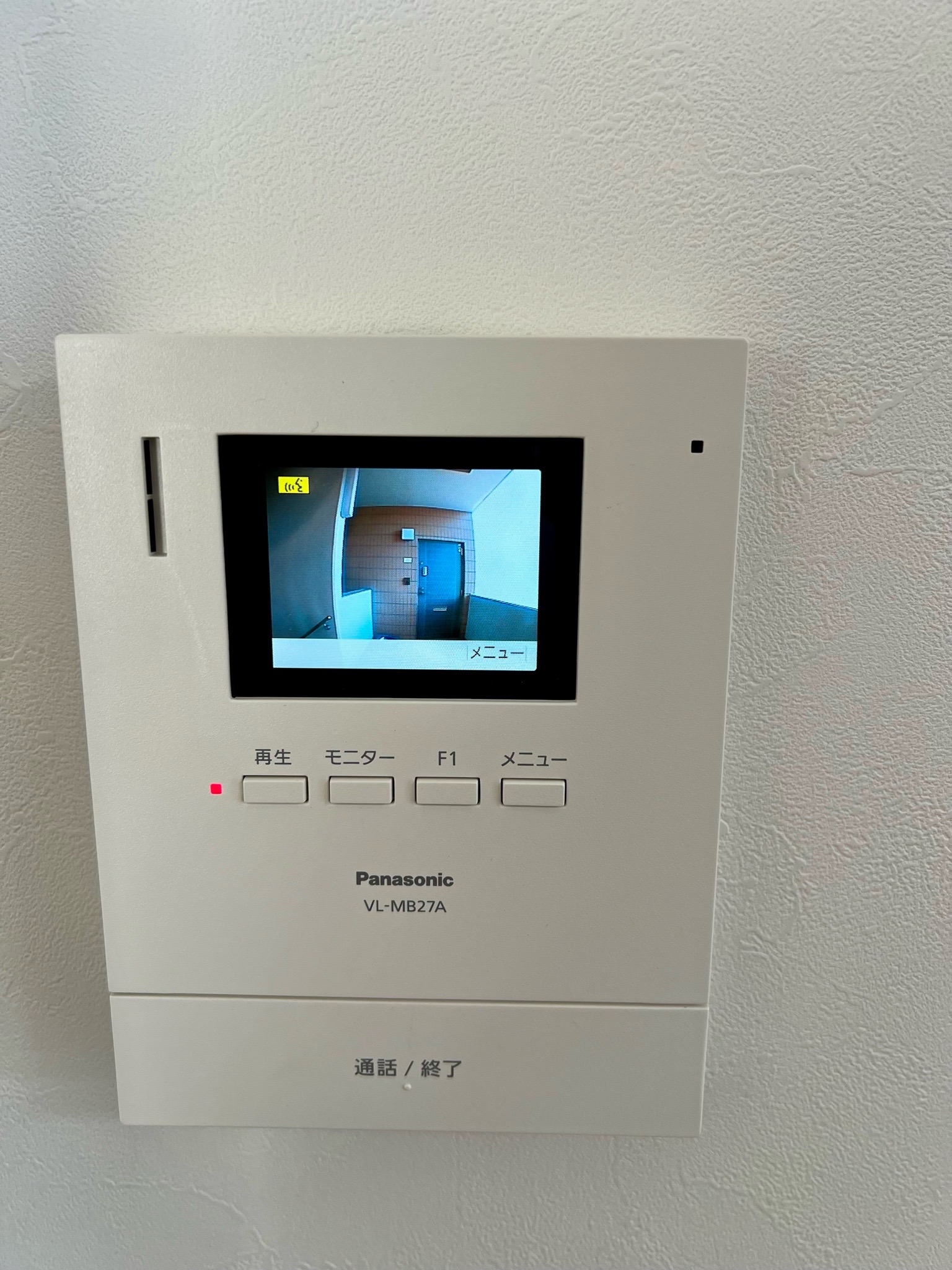セキュリティ　テレビカメラ付きドアフォンは新品です