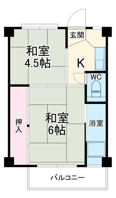 ビレッジハウス田中の間取り写真