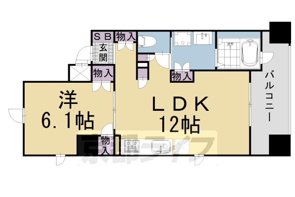 Riviere Gauche寺町二条の間取り写真