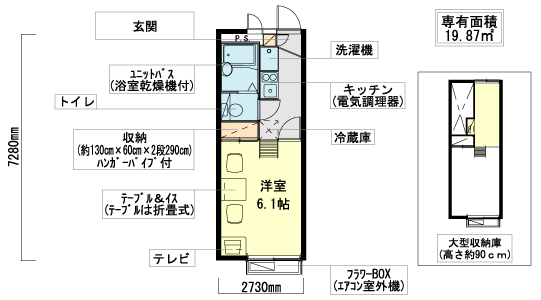 近鉄奈良線 河内花園駅 徒歩6分 2階建 築24年の間取り写真