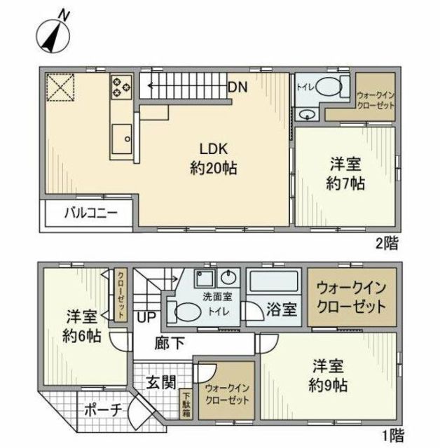 堀之内戸建の間取り写真